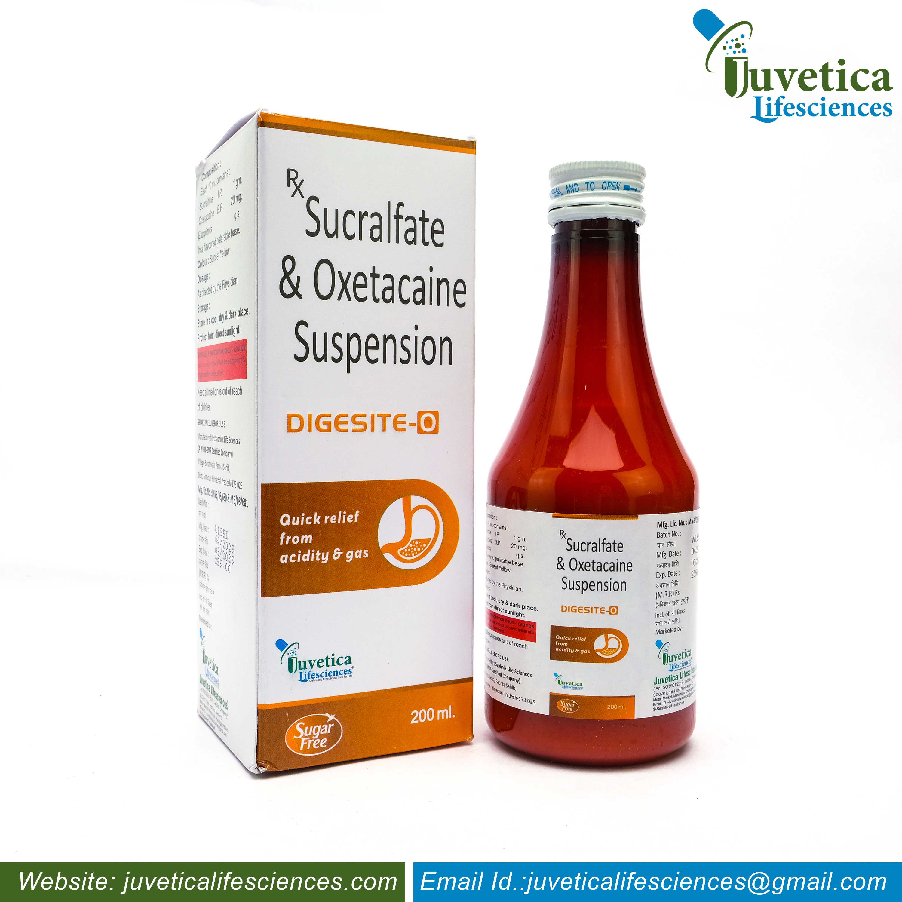 Anesthetic Antacid Gel, 200ml at Rs 30/bottle in Ahmedabad